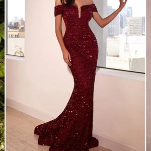 Twinkling sequin mermaid gown